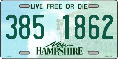 NH license plate 3851862