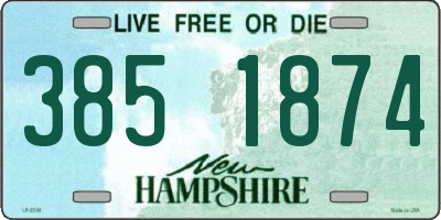 NH license plate 3851874