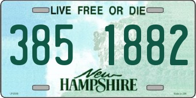 NH license plate 3851882