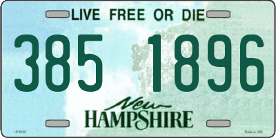 NH license plate 3851896