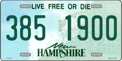 NH license plate 3851900