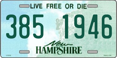 NH license plate 3851946