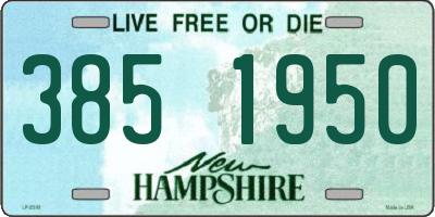 NH license plate 3851950