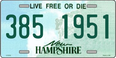 NH license plate 3851951
