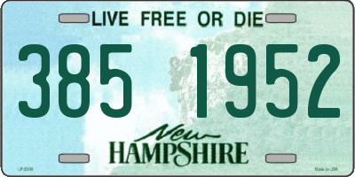 NH license plate 3851952