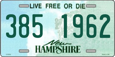 NH license plate 3851962
