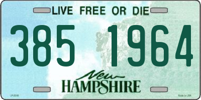 NH license plate 3851964