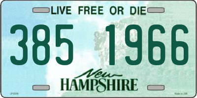 NH license plate 3851966