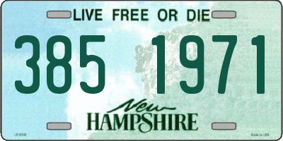 NH license plate 3851971
