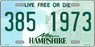NH license plate 3851973