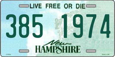 NH license plate 3851974