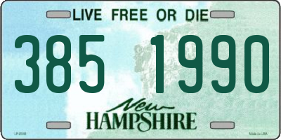 NH license plate 3851990