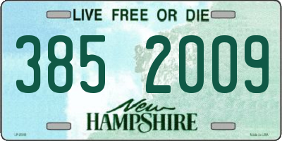 NH license plate 3852009