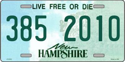 NH license plate 3852010