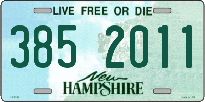 NH license plate 3852011