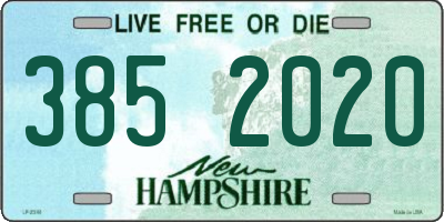 NH license plate 3852020