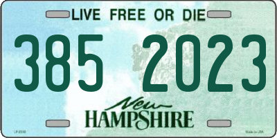 NH license plate 3852023