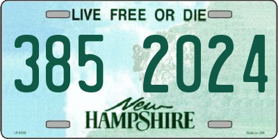 NH license plate 3852024