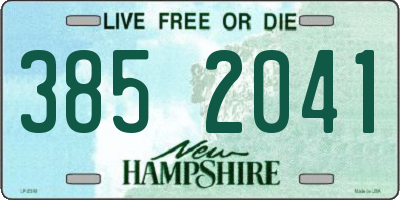 NH license plate 3852041