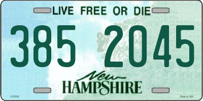 NH license plate 3852045
