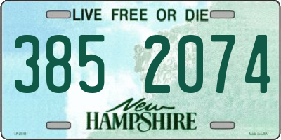 NH license plate 3852074