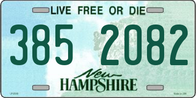 NH license plate 3852082