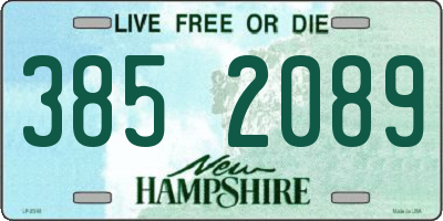 NH license plate 3852089