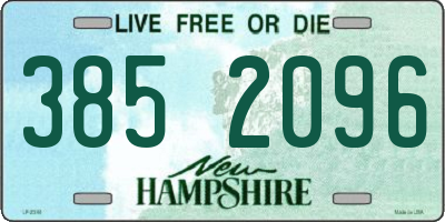 NH license plate 3852096