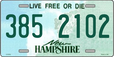 NH license plate 3852102