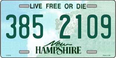 NH license plate 3852109