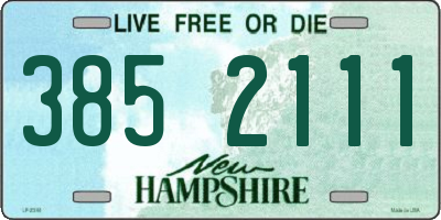 NH license plate 3852111