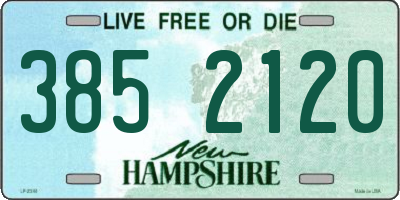 NH license plate 3852120
