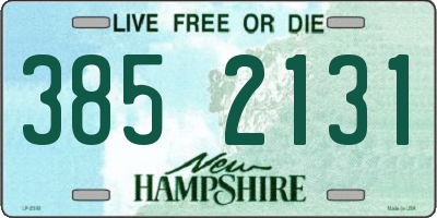 NH license plate 3852131