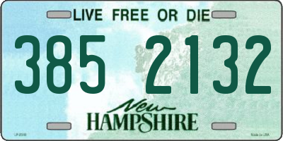 NH license plate 3852132