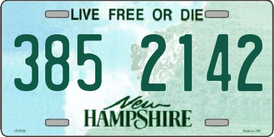 NH license plate 3852142