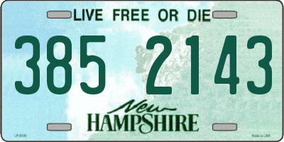 NH license plate 3852143