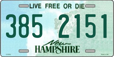 NH license plate 3852151