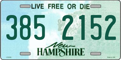 NH license plate 3852152