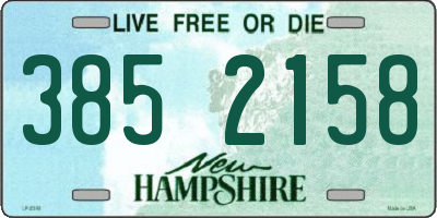 NH license plate 3852158
