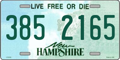 NH license plate 3852165