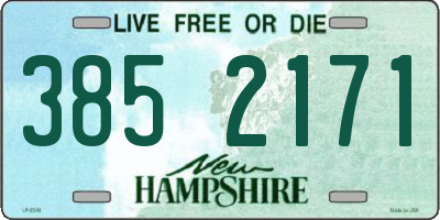 NH license plate 3852171