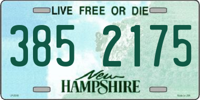 NH license plate 3852175