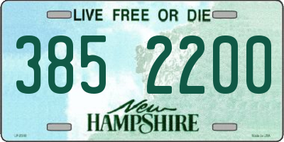 NH license plate 3852200