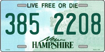 NH license plate 3852208