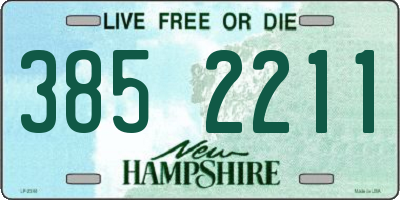 NH license plate 3852211