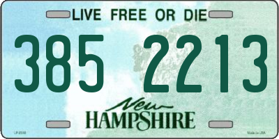 NH license plate 3852213