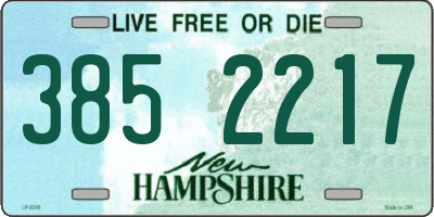 NH license plate 3852217