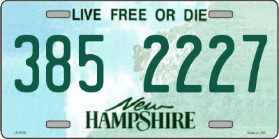 NH license plate 3852227