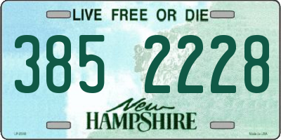 NH license plate 3852228
