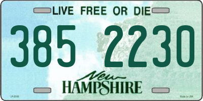 NH license plate 3852230